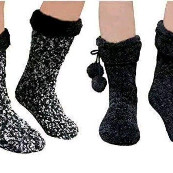 Jane and Bleecker Super Soft Plushfill Lined Slipper Socks NWT - Picture 9 of 9